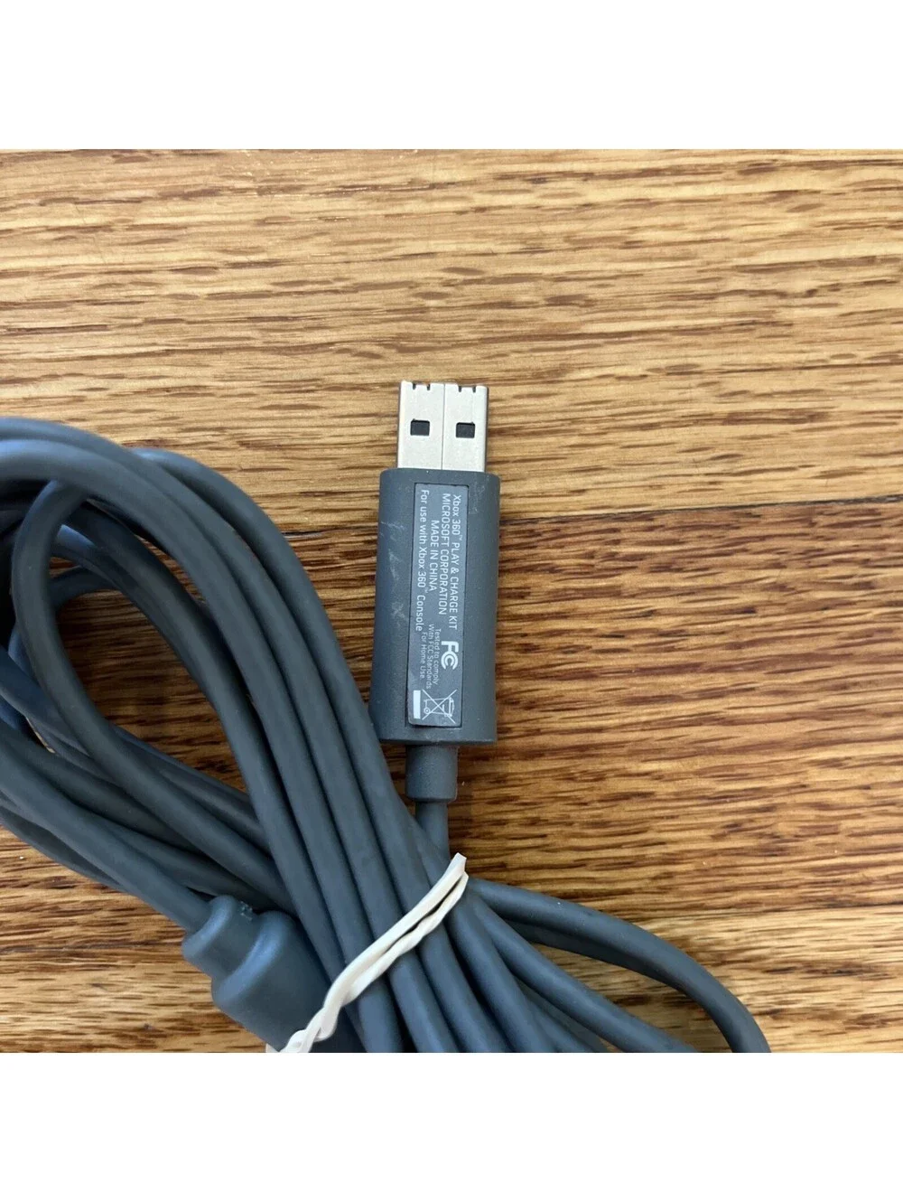 Gray OEM Xbox 360 Play And Charge Kit Controller USB Charging Cable Plug OEM